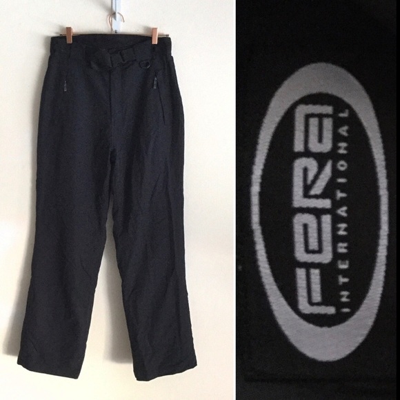 FERA Men’s Lined Snow Ski Nylon Pants Black Waist 34 - Picture 1 of 11